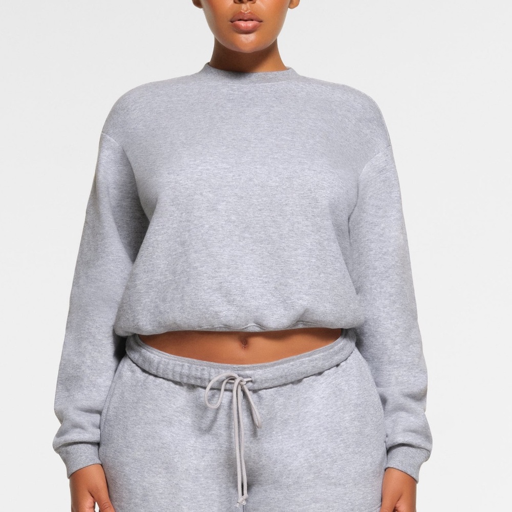 Skims Cotton Fleece Crewneck 🐭